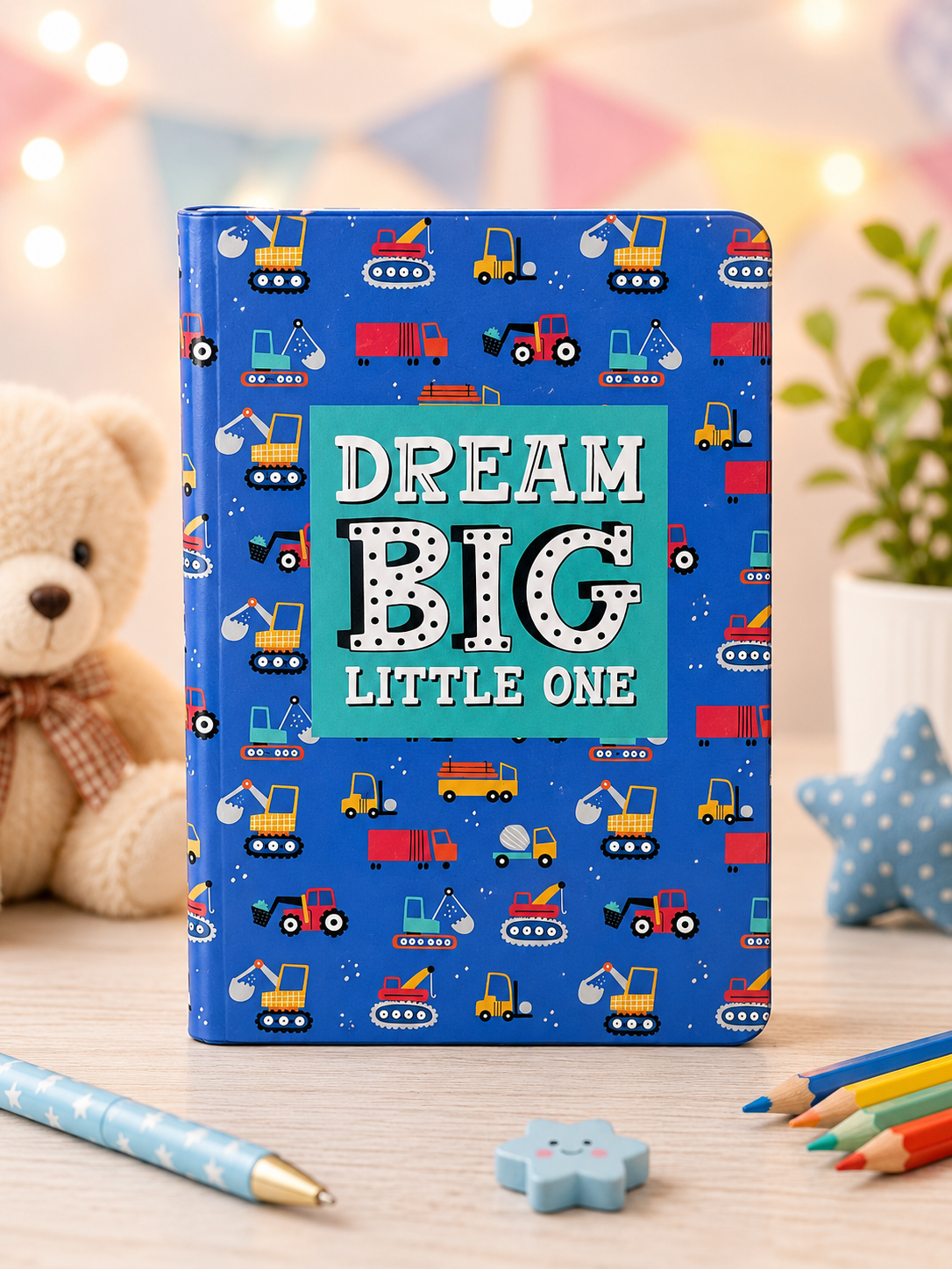 Dream Big Little One Notebook | Kids Journal | Cute Blue Theme Diary for Boys