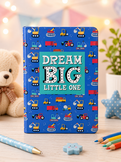 Dream Big Little One Notebook | Kids Journal | Cute Blue Theme Diary for Boys