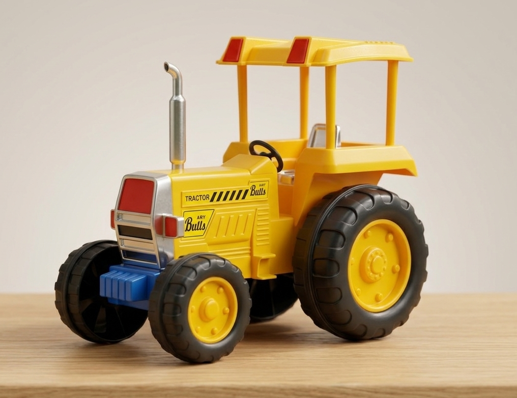 Friction Powered | Farm Tractor Toy for Kids Toddlers Boys Girls | Pull Back | Medium Tractor Engine Vehicle Toy | Blue Agriculture Tractor Toy Age 3+ | BIS Certified