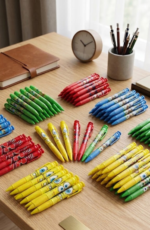 Big Size Pen | Cartoon Design | Ballpoint Pens | Smooth Writing | Stationery | Fun Gift for Children