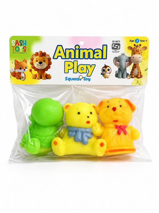 Squeezy Toy | Bathing Toy for Baby | Whistle Toys for Infants | Toddlers | Children Age 4 Months | Chu Chu Toy Set | Non-Toxic | BPA Free | Colorful Soft Rubber | Pack of 3 pc