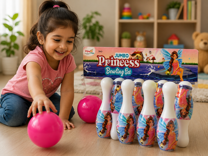 Bowling Toy Set for Kids 3+ Years | Indoor Outdoor Bowling Game with 6 Pins & Ball | Sports Toy for Boys & Girls | BIS Certified Safe