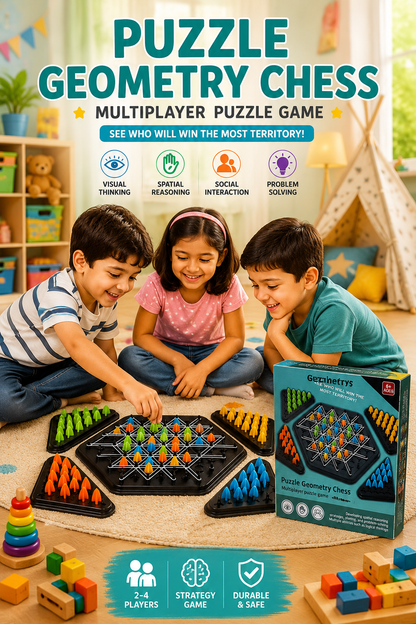 Triangle Chess Triggle Rubber Band Strategy Board Game |Puzzle for Kids & Adults