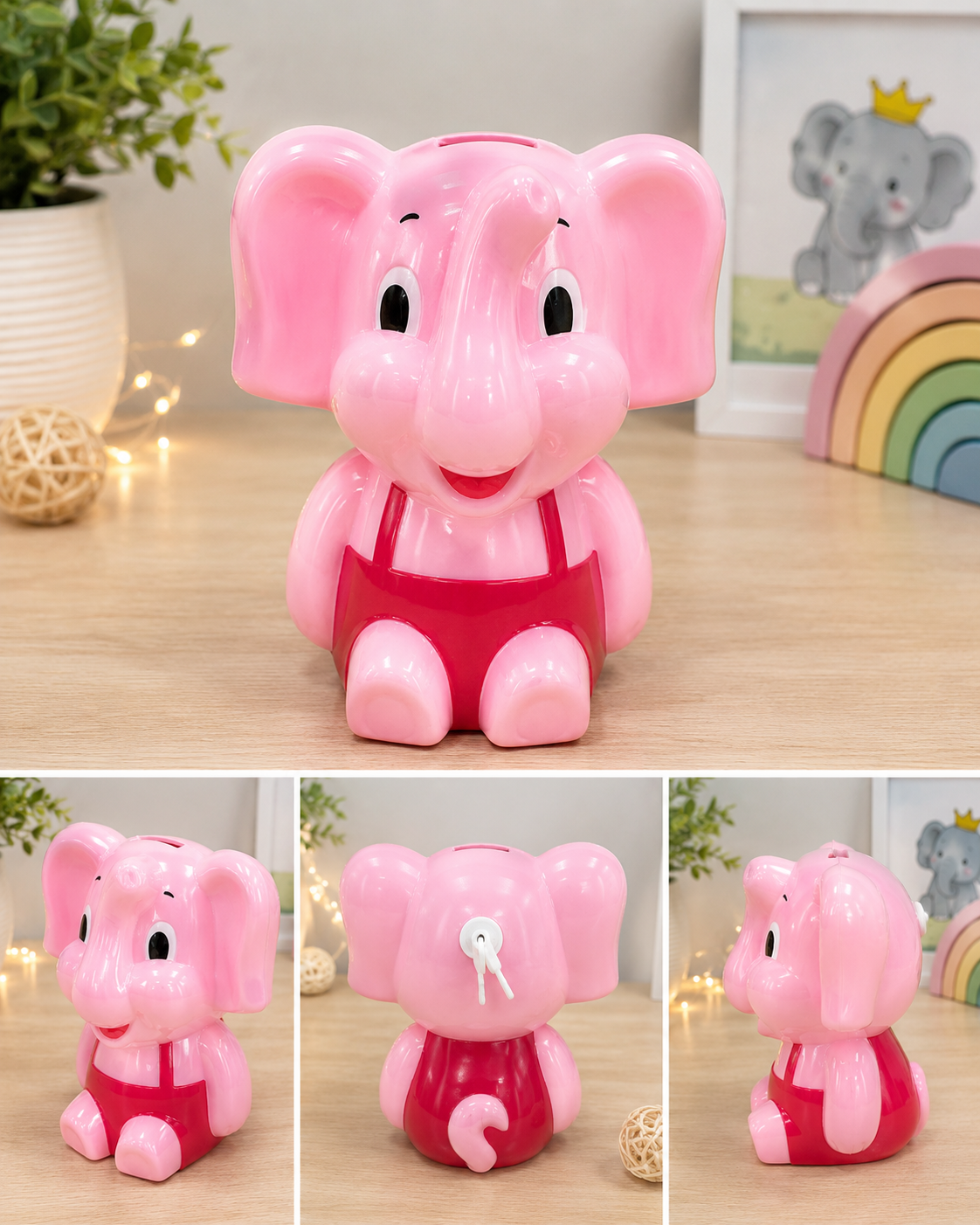 Saving Money Bank Elephant Coin Holder, Coin Box, Piggy Bank for Kids