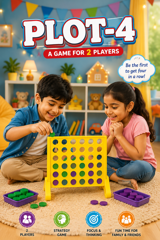 Plot-4 Board Game |Disc Dropping Game for Kids | Strategy Game